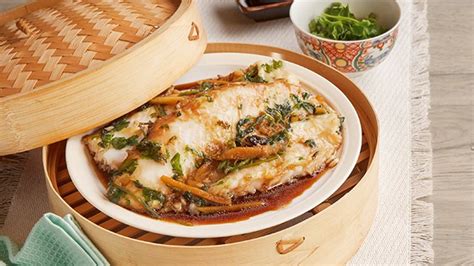 steamed-fish-with-ginger-cilantro-recipe-yummyph image