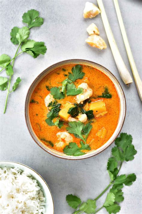 thai-red-curry-with-shrimp-pumpkin-and-spinach image