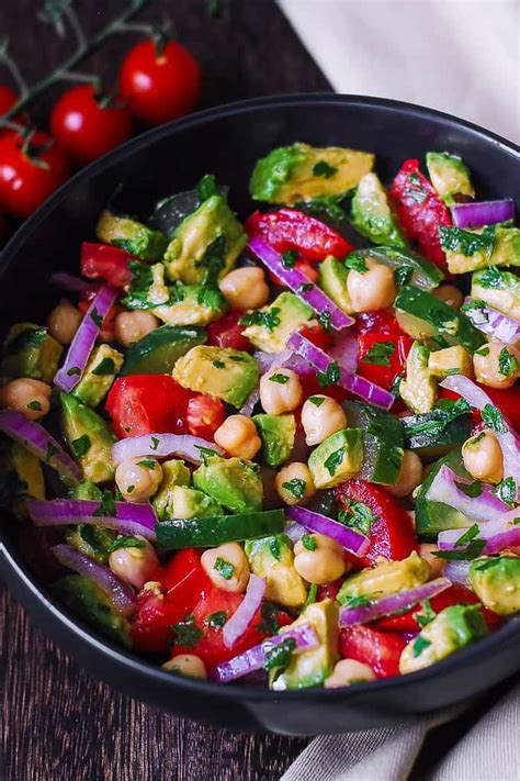 healthy-chickpea-salad-with-avocado-tomato-cucumber image