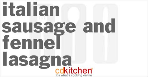 italian-sausage-and-fennel-lasagna image