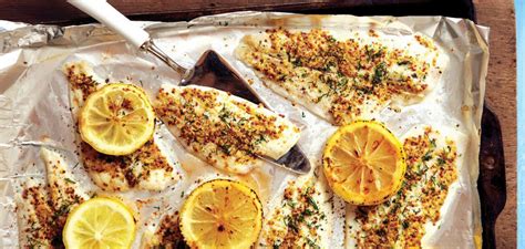 broiled-dijon-crusted-sole-with-lemons-safeway image