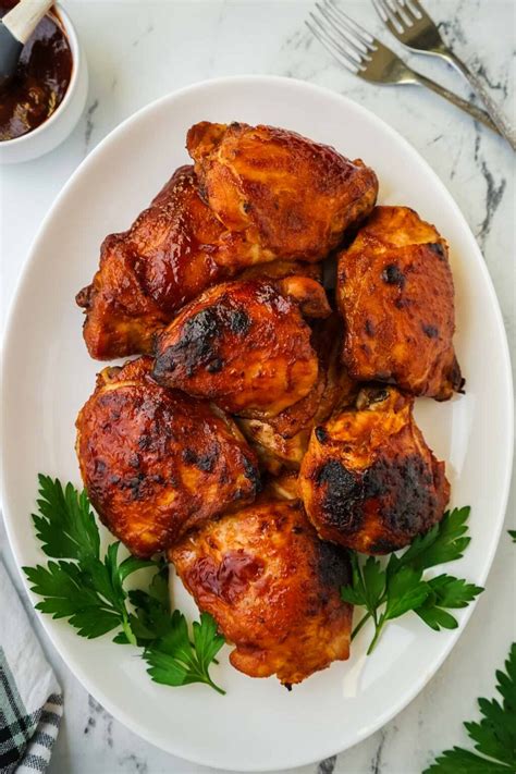 slow-cooker-bbq-chicken-thighs-get-on-my-plate image