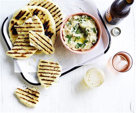 smoky-eggplant-dip-recipe-with-charred-bread-gourmet-traveller image
