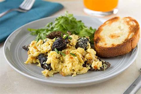 soft-scrambled-eggs-with-morels-woodland-foods image