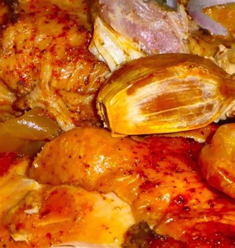 slow-cooker-twenty-clove-garlic-chicken-dinner image