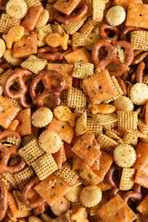 easy-crunchy-cheesy-ranch-chex-mix image