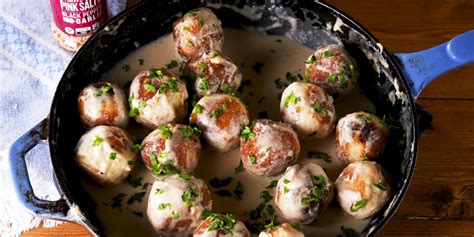 best-chicken-cordon-bleu-meatballs-recipe-delish image