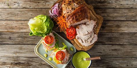 smoked-turkey-lettuce-wraps-recipe-traeger-grills image