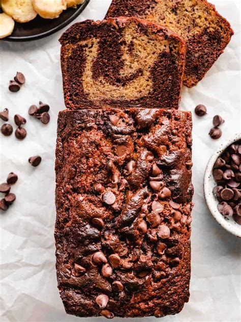 the-best-marbled-chocolate-banana-bread-kickass-baker image