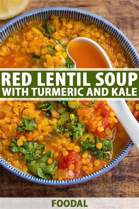 the-best-turmeric-red-lentil-soup-with-kale-foodal image