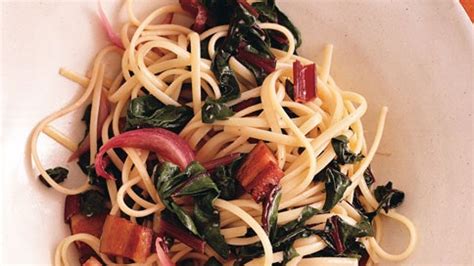 bacon-and-swiss-chard-pasta-recipe-bon-apptit image