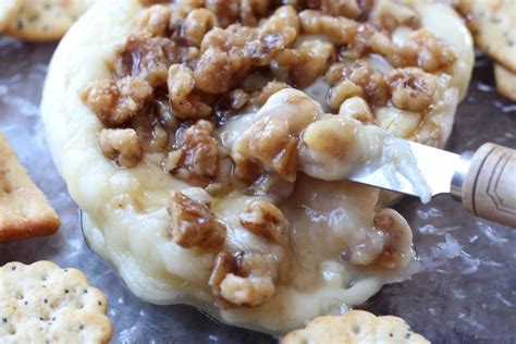 baked-brie-with-maple-glazed-walnuts-california image