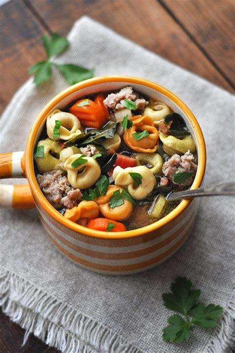 crockpot-tortellini-soup-with-italian-sausage-mighty image