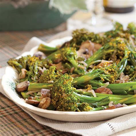 sauted-broccolini-and-mushrooms-paula-deen image