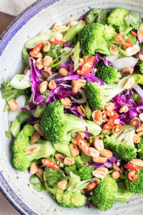 spicy-thai-broccoli-salad-with-peanut-dressing-abras-kitchen image