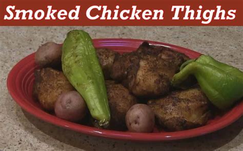 easy-smoked-chicken-thighs-pellet-smoker-grill image