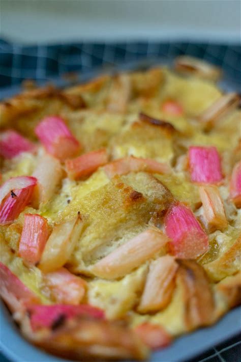 rhubarb-bread-and-butter-pudding image