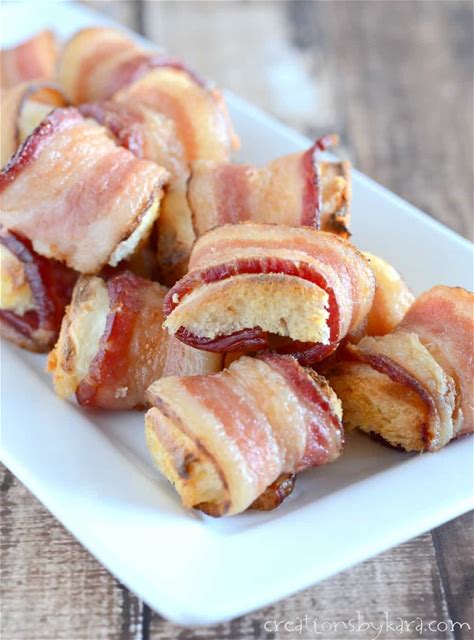 easy-bacon-wrapped-bread-bite-appetizers image