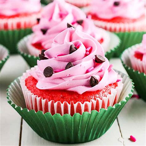 the-best-watermelon-cupcakes-recipe-desserts-on-a image