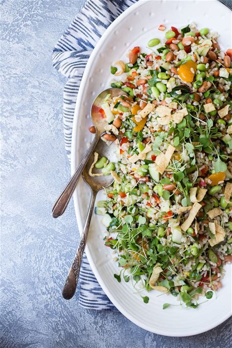 edamame-salad-with-brown-rice-and-sesame-dressing image