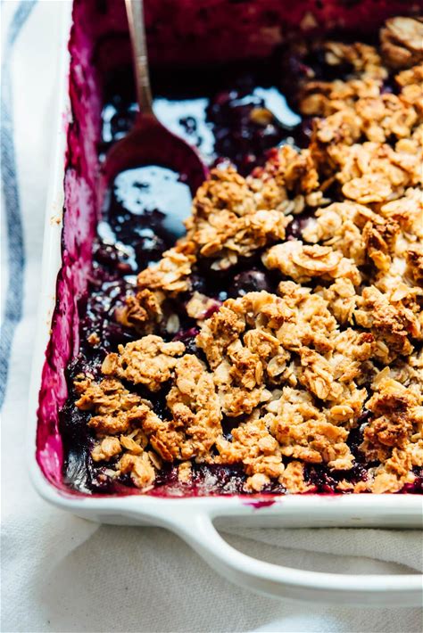 blueberry-almond-crisp-recipe-cookie-and-kate image
