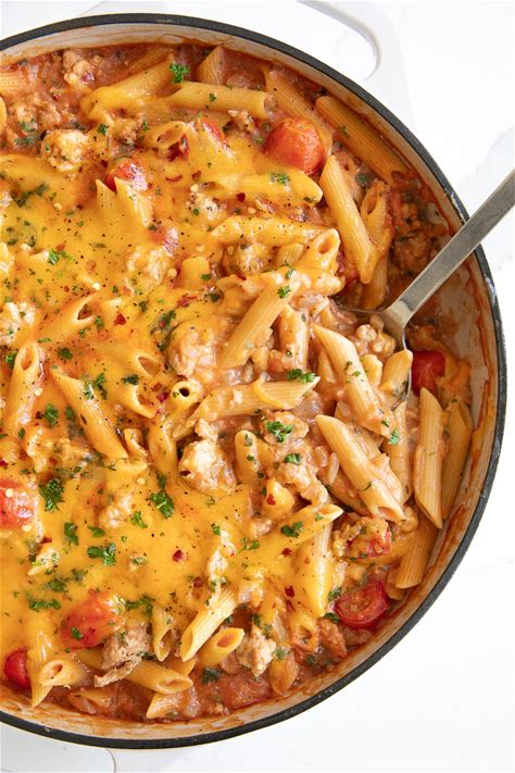 ground-turkey-pasta-recipe-the-forked-spoon image