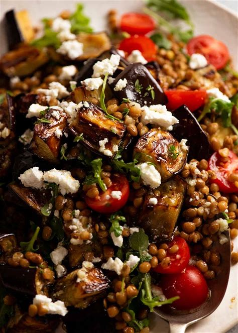 lentil-and-roasted-eggplant-salad-recipetin-eats image