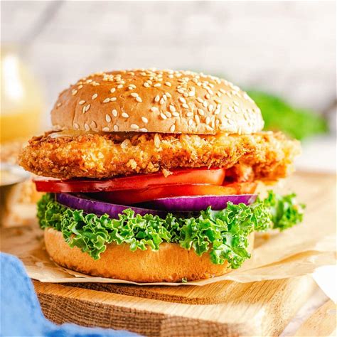 crispy-chicken-sandwich-with-honey-mustard-sauce image