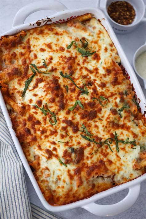 classic-baked-ziti-cheesy-and-garlicky-cooked-by-julie image
