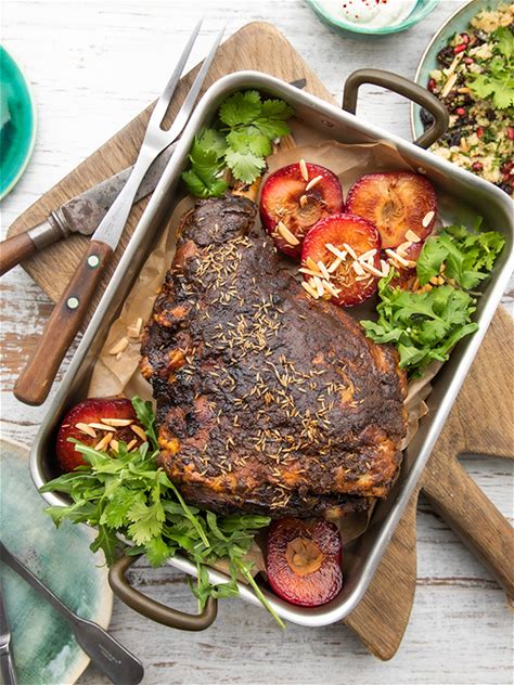 moroccan-spiced-roasted-lamb-leg-with-plums image