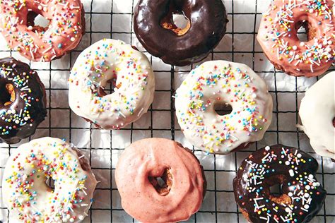 frosted-sour-cream-cake-doughnuts-recipe-king image