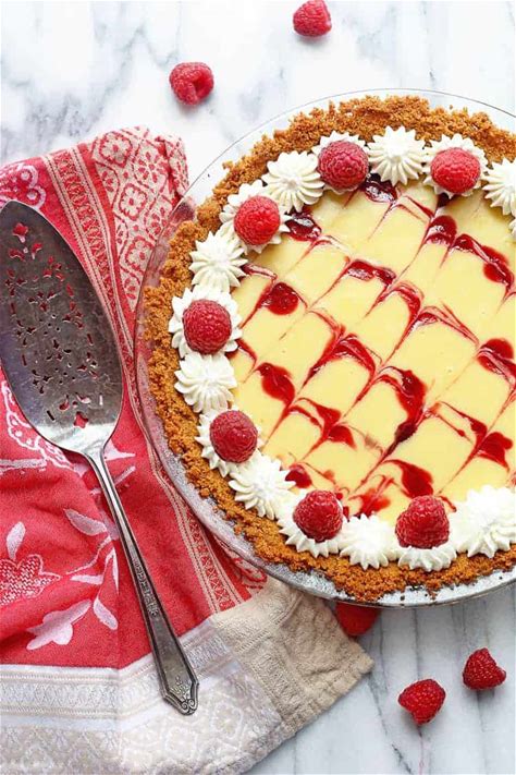 key-lime-pie-recipe-with-raspberry-swirl-and-video image