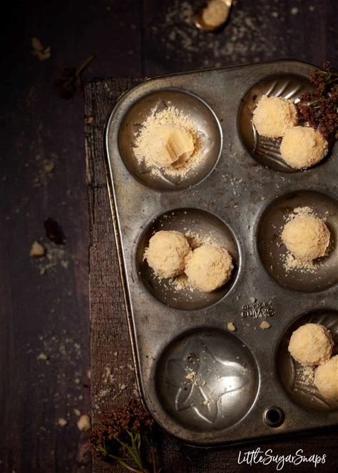 custard-cream-truffles-with-rhubarb-little-sugar-snaps image