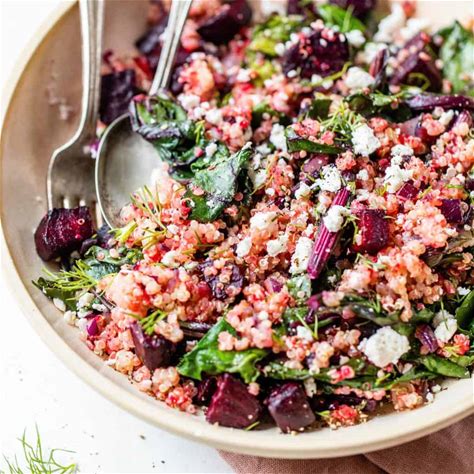 beet-quinoa-salad-clean-delicious image