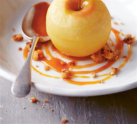 poached-apples-recipe-with-toffee-sauce image