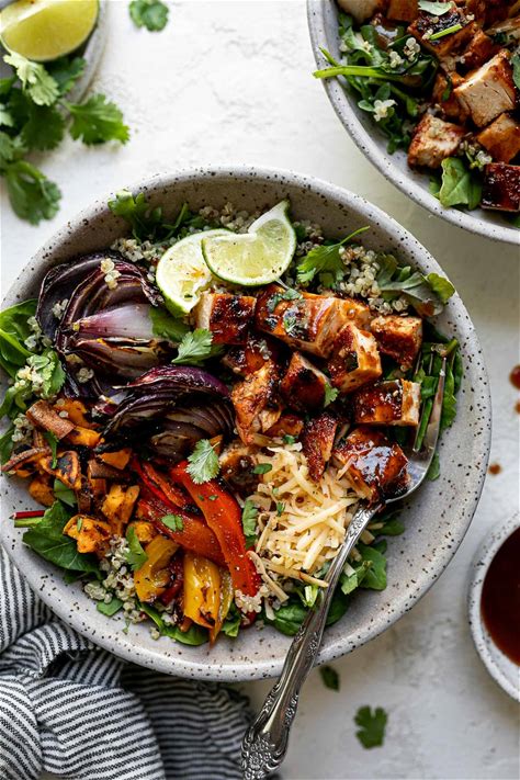 bbq-chicken-bowls-with-grilled-veggies image