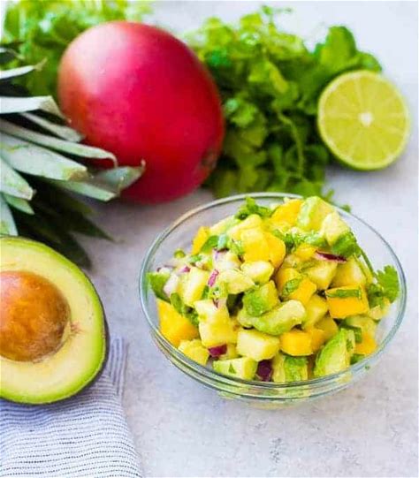 mango-avocado-salsa-with-pineapple-recipe-rachel image