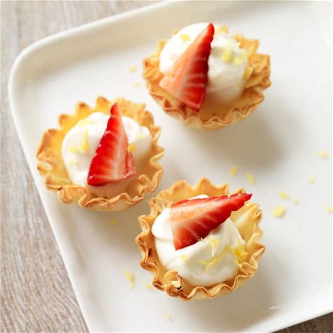 mini-strawberry-lemon-cheesecake-tarts-healthy image