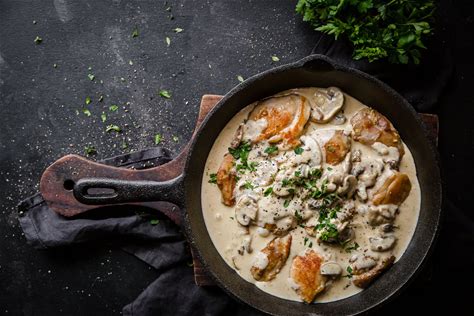 keto-chicken-skillet-with-mushrooms-parmesan image