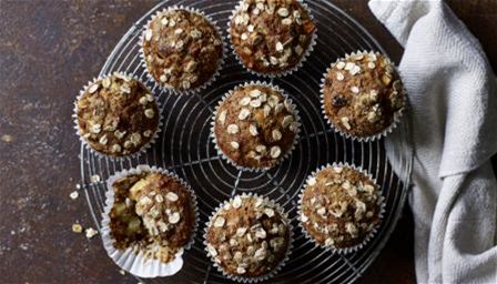 apple-and-raisin-muffins-recipe-bbc-home image