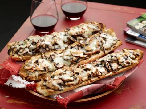 mushroom-lovers-french-bread-pizzas-recipe-food image