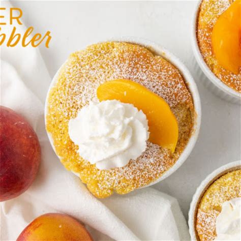 air-fryer-5-ingredient-peach-cobbler image