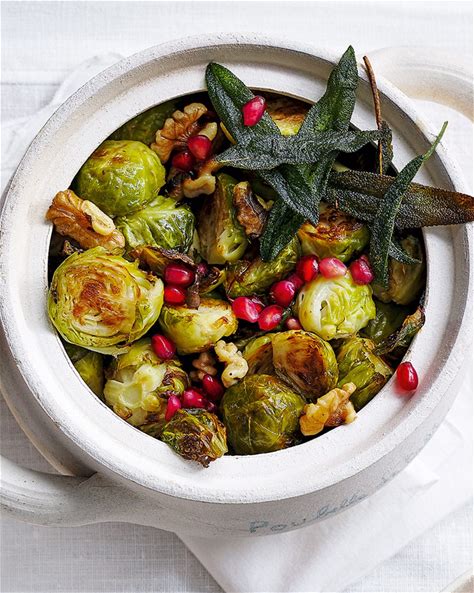 roast-sprouts-with-walnuts-and-pomegranates image