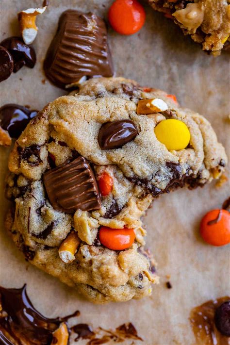 outrageous-pretzel-reeses-peanut-butter-cookies image
