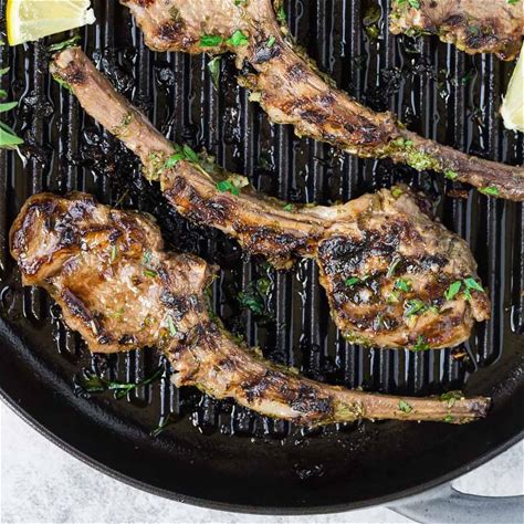 marinated-lamb-chops-with-garlic-and-herbs-rachel image