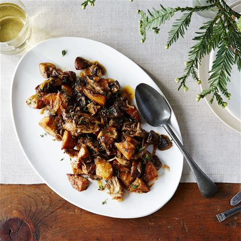 mushrooms-with-caramelized-shallots-fresh-thyme image