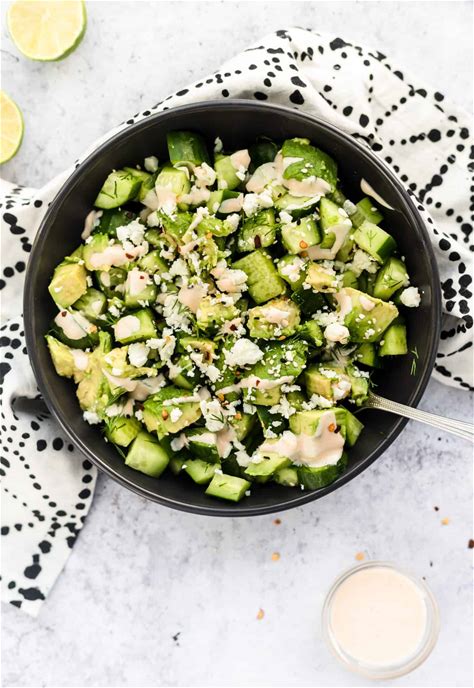 cucumber-avocado-salad-every-little-crumb image