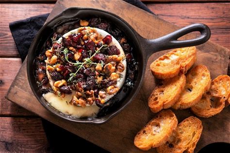 baked-brie-recipe-with-fruit-and-walnuts-the-leaf image