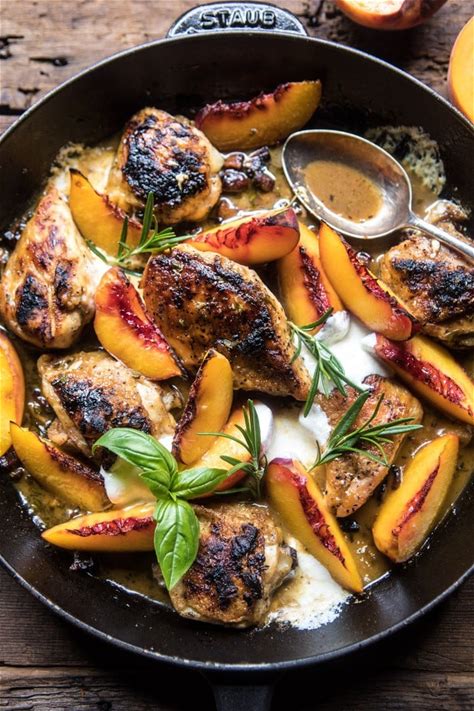 rosemary-peach-chicken-in-a-white-wine-pan-sauce image