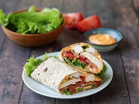 blt-chicken-wrap-recipe-with-chipotle-mayonnaise image